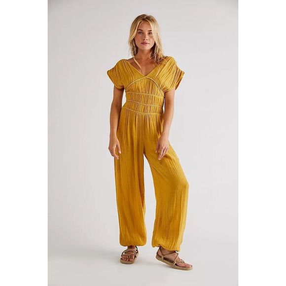 Free People Jen's Pirate Booty Olivia Jumpsuit $228 - Picture 2 of 6